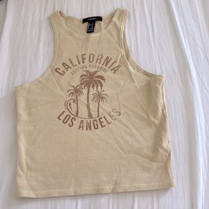 California Crop tank top